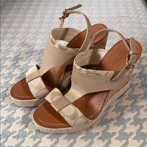 Coach wedge sandals